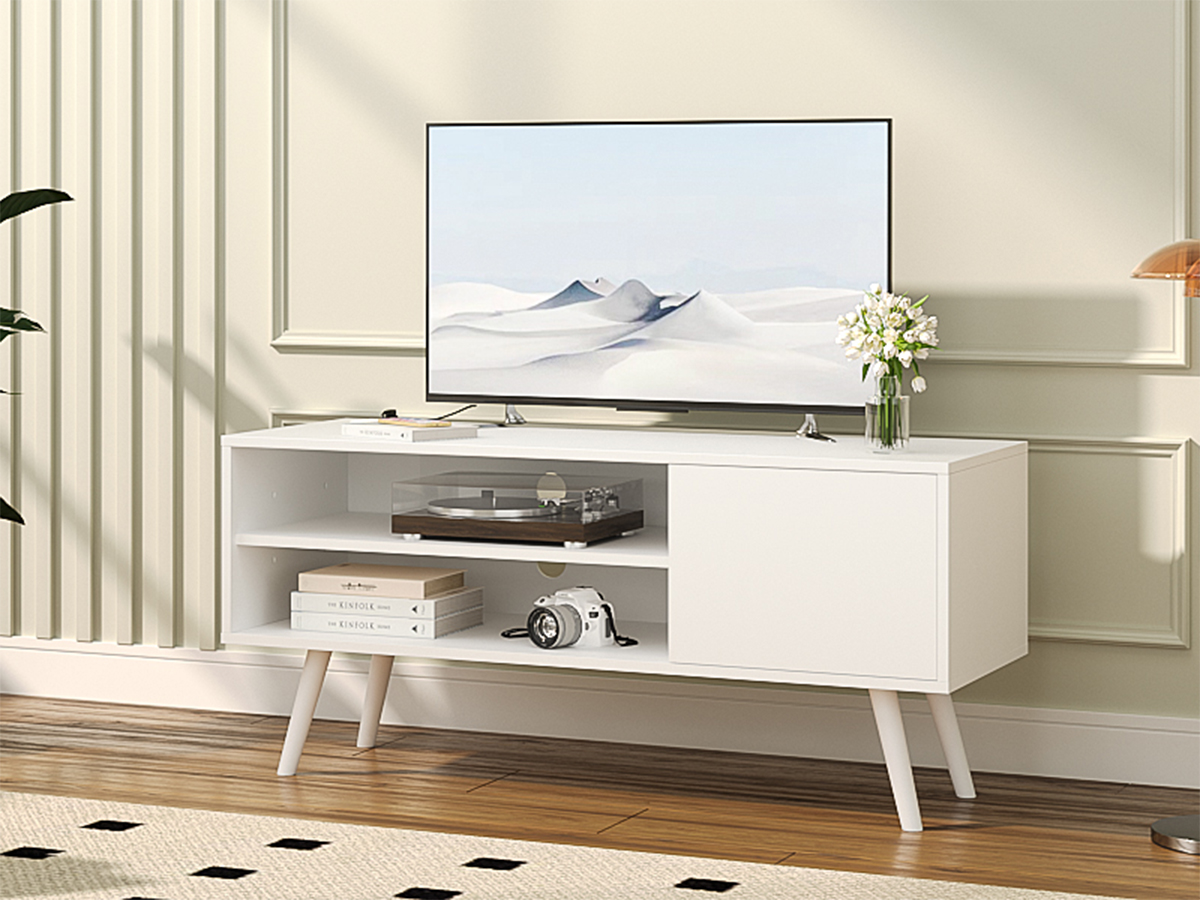 Amazon.com: Cozy Castle TV Stand for 48 Inch TV, Mid Century